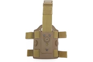 Huenco Jambe Tactique Leggings Tactical Legging Device Jambe Pistolet Holster avec Jambe Réglable Double Strap