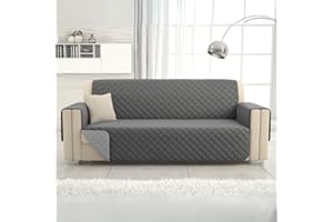 L'ANTICO ARCOLAIO - Copridivano 3 Posti con Braccioli, Antigraffio Gatto, Antiscivolo in Microfibra Double Face