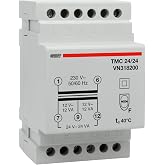 VEMER VN318200 TMC 24/24 - DIN Rail Electricity Transformer for Continuous Service, 230V/12-24V, Power 24VA, White