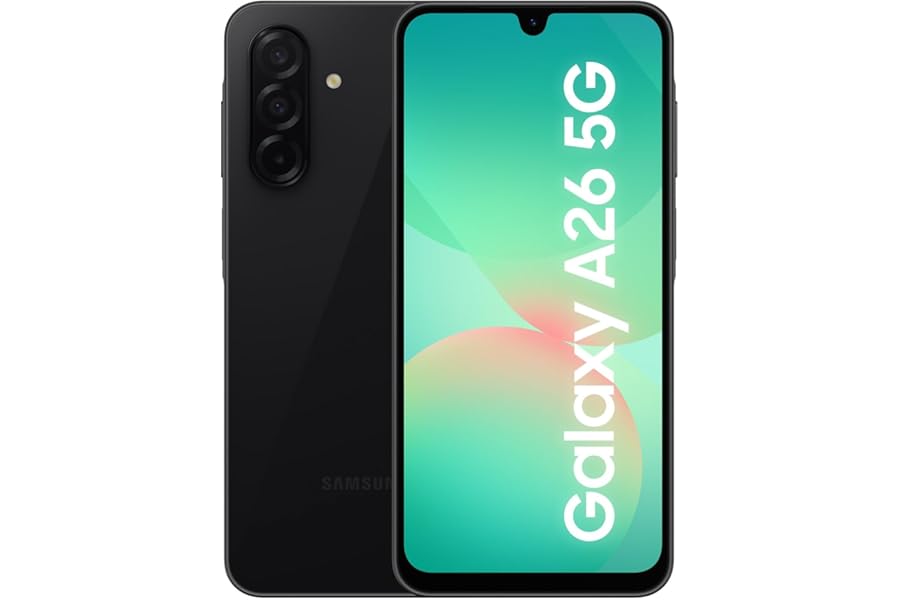 Samsung Galaxy A26 5G, Smartphone with Smart Functions, 3 Year Manufacturer's Warranty, 6.7 Inch Super AMOLED Display, 6 GB RAM, 128 GB, 5,000 mAh, Expandable Memory, Black
