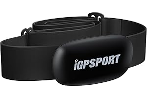 iGPSPORT HR40 Monitor Sensor de Frecuencia Cardíaca IPX7 Impermeable Bluetooth y Ant + y Correa para el Pecho para Correr Cic
