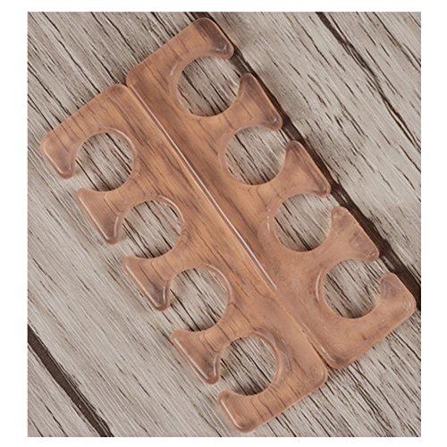 1 Pair Silicone Nail Toe Separators Reusable Separator for UV Gel Acrylic Nail Tool Random Color