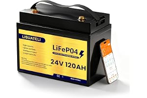 24V 120Ah LiFePO4 litiumbatteri med Bluetooth – 150A BMS, förbättrad kompakt storlek, 3072 Wh nyttoenergi, batteri för hemmet solanläggning, husbil, camping, båt och off-Grid-applikation