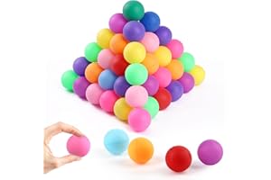 Deepton Tischtennisbälle Bunte, Mischfarben Tischtennis Bälle 40mm, Premium Tischtennisbälle, Training Ping Pong Bälle für VergnügungsparkLaunch Machine Glücklicher Abgehobener Betrag