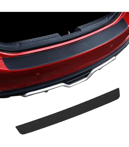 Chrome Stainless Steel Rear Bumper Protector Compatible With Skoda Octavia III Estate Facelift 2017-2020 'Ribs