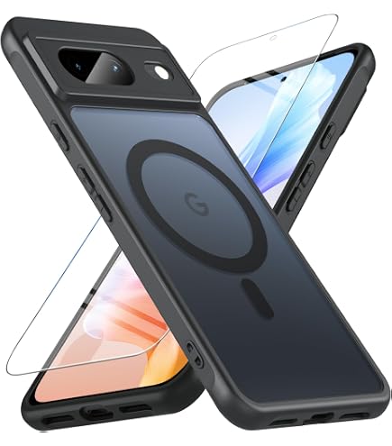 Hülle Für Google Pixel 8 – TPU Mit Leder-Optik, Stoßfest, Kratzfest, Blau, Schlank