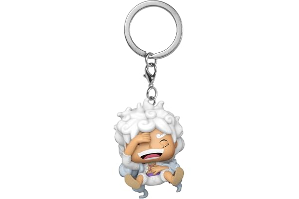 Funko Pop! Keychain: One Piece - Monkey D. Luffy Gear 5- Mini Vinyl Figur Samling Nyhet Nyckelring - Strumpfyllmedel - Presen
