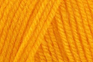 KHASO Sirdar Hayfield Bonus DK Crochet Yarn, 100% Acrylic Double Knitting Wool for Sweaters Jumpers Toys - 100g Ball - Sunflower (978) - Single (1 Ball)