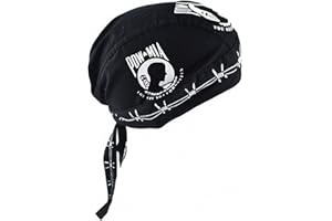 Ulalaza Bandana transpirable de algodón Durag Headwrap Pirata Cap Skull Caps para hombre y mujer