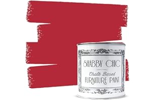 SHABBY CHIC FURNITURE PAINT Shabby Chic Chalk Based Furniture Paint 100ml (Nautical Red)