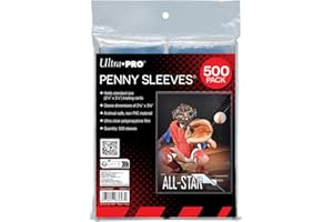 Ultra Pro Standard Regular Soft Penny folie na karty, przezroczyste koszulki na karty kolekcjonerskie, takie jak Pokemon, Magic Sport, standardowy rozmiar, 500 sztuk