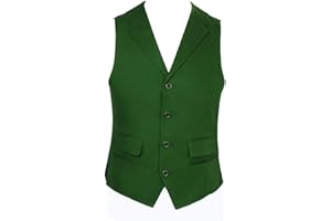 Nofonda Joker Costume Completo da Clown, Joker Camicia, Gilet, Cravatta, Casual Slim Fit per Costumi, Halloween, Cosplay, Natale