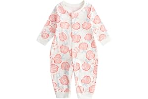 JiAmy Baby Boys Girls Romper Clothes Set, Cotton Long Sleeve Cartoon Print One Piece Outfits Jumpsuit
