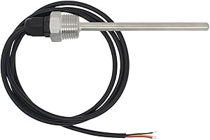 OTOMATICO 1/2 pollice - sensore temperatura ds18b20 con pozzetto acciaio inossidabile immersione per termometro di 18mm 30mm 50mm 100mm 200mm 300mm 400mm 500mm (200mm)