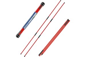 flintronic Golf justeringspinne, 2 st träningshjälp för golfövning, hopfällbara övningsstavar för målning, putting, full gung