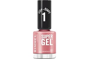 RIMMEL LONDON Rimmel Super Gel, 035 Pop Princess Pink, Smalto a lunga tenuta, Applicazione facile, Manicure effetto gel, Resistente alle scheggiature, Formula clean, 12 ml