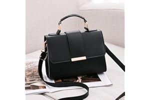 WILIHARUI Summer Fashion Women Bag Leather Handbags PU Shoulder Bags Small Flap Crossbody Bags for Women Messenger Bags,Black