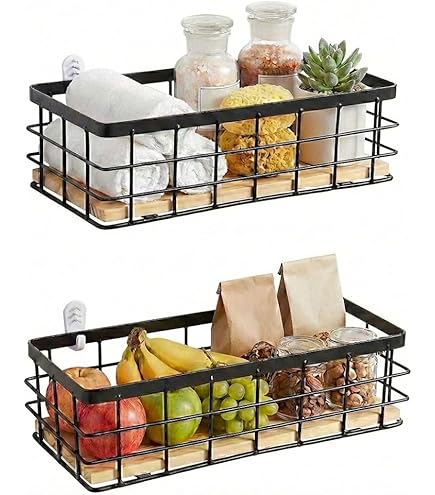 NTHFECG Wandmand, hangend, metalen mand om op te hangen