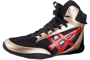 GOLDENEAMEISEN Scarpe da Pugilato,Scarpe da Boxe giovanili,Scarpe da Wrestling,Scarpette da Allenamento,Unisex,Traspiranti,Antiscivolo,Comfort,Laced,Hot,per Taekwondo,Arti Marziali,Sanda,Boxe