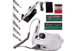 MalTec Profesjonalna Frezarka 30W | Elektryczna Frezarka do Paznokci | 30000 obrotów/minutę | z pedałem nożnym | manicure | pedicure