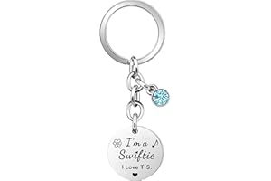 COEROW Taylor Merch Fans Gift Key Ring/Bracelets for Fans Crystal Women Girls I’m a S**ftie I Love T.S.Souvenir Present Key Chain Bracelets