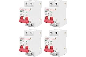 4 stycken PV automat, DC skyddsbrytare 50A, 1000 V DZ47-63Z-2P DC-brytare, DC kretsskydd, felfelfelsbrytare skydd luftbrytare