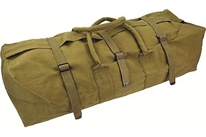 Highlander Outdoor Products Combat Military Army Rope Handle Canvas Heavy Duty Tool Equipment Kit Bag Surplus Green New