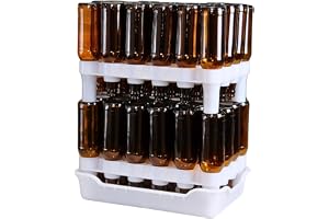 FASTFERMENT Beer Rack och Bricka Combo (2 +1) Flasktork, Vit, 41,91 x 29,21 x 16,51 cm