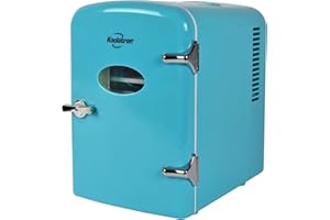 Koolatron KRT04 Mini Fridge Cooler And Warmer Portable Refrigerator Compact Personal Fridge Semiconductor Electronic Fridge Food Cosmetics Fridge For Home Office Skincare Cosmetics Car 4L (Green)