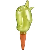 Scheurich Bördy XL, Waterreserve Wasserspender aus Kunststoff und Tonkegel, Green Pearl, 29 cm hoch, 0,6 l Vol.