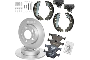ENVA MADE FOR QUALITY BESTPRICE Set freni incl dischi freno anteriori Ø 236 mm completi + pastiglie freno anteriori e ganasce freno posteriori + cilindretti freno ruota, compatibile con CHEVROLET MATIZ, SPARK, DAEWOO MATIZ