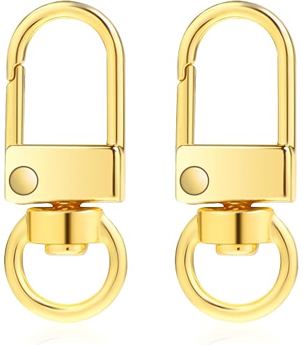 Lot De 6 Mousquetons Ronds En Métal - 1,9 Cm - Fermoir à Ressort Pour Sacs, Porte-clés