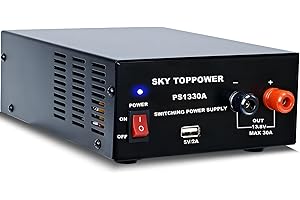 13.8V 30A Stromversorgung für Funkamateure, AC/DC-Wandler für die Laborplatte, kompakte regulierte Labor Bench Stromversorgung, 5V 2A USB-Schnittstelle, SKY TOPPOWER PS1330A