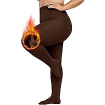 Vertvie Thermo Strumpfhose Damen - Gefütterte Fleece Tights Für Den Winter