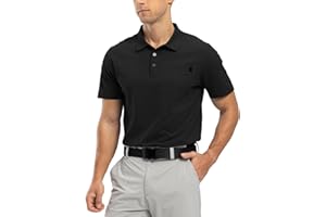 Rdruko Mens Polo Shirts Short Sleeve Breathable Quick Dry Tennis Golf Tops Casual Smart Work T Shirts with Pocket