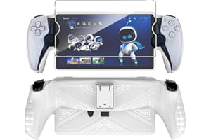FDHYFGDY Funda para Sony PlayStation Portal/PS Portal/PS5, Funda de TPU con Soporte, Funda Protectora antigolpes y antiarañazos (Blanco)