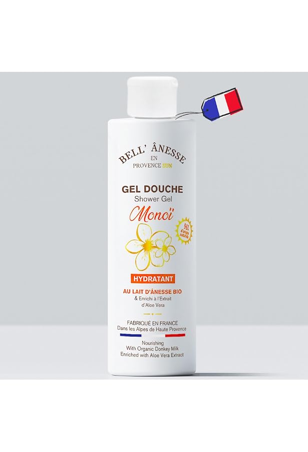 Gel Douche Au Lait D’ânesse BIO 250 Ml - Marque Medical & Care, Fabriqué En France, Douceur Garantie !