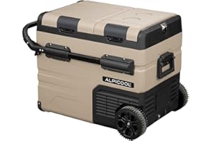 Alpicool TAW45 Lodówko-zamrażarka turystyczna samochodowa 45 l, 12/24 V, przenośna lodówka do domu, biura lub na piknik w plenerze, od -20 do 20℃