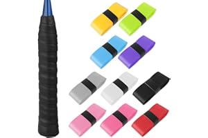 Oruola 10 Stück Griffband Tennisschläger,Badminton Griffband,Selbstklebend Overgrip,Rutschfestes Griffband Badmintonschläger für TennisschläGer Badminton SchläGer Golfstange Baseball(Mehrfarbig)