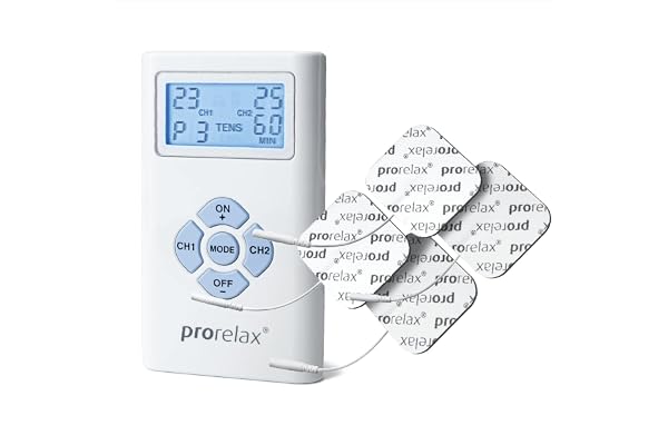 prorelax TENS/EMS Duo | Appareil d'électrostimulation | 2 thérapies avec un seul appareil | Thérapie naturelle contre les douleurs chroniques et pour le renforcement musculaire