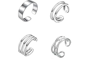 Epoch World Ear Cuff Set 4 Stück 925 Sterling Silber Ohrmanschette Ohrringe Ohne Ohrloch Helix Fake Piercing Ohrringe Silber Earcuffs Ohrclips Ohne Ohrlöcher Ohrmanschetten Ohrklemme in Geschenkbox