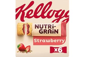 SPECIAL K Kellogg's Nutri-Grain Strawberry Breakfast Bakes Cereal Bars 6x37g 222g