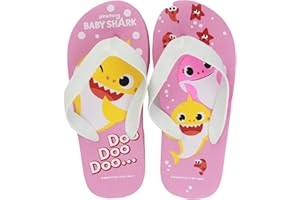 Characters Cartoons Baby Shark Pinkfong - Bambina Bambino - Infradito Flip Flop Ciabatte Mare Piscina - Primavera Estate - Prodotto Originale