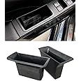 Vesul Front/Rear Row Door Side Storage Box Compatible with Ford Escape 2020 2021 2022 2023 2024 2025 Armrest Phone Container Door Organizer Handle Pocket ABS Tray Insert Glove Pallet