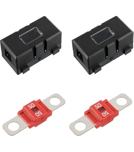Sourcing Map Lot De 10 Porte-Fusibles ATC Pour Voiture, Camion, Bateau - Boîtier Noir Robuste
