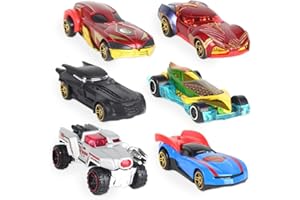 ZGCXRTO Giocattolo Cars, Mini Metal Racers Cars, 6pcs Cars Toys Giocattoli, Auto da Corsa Bambini, Auto Torta Toppers Decorazione Mini Modello Auto Giocattolo per Bambini (D1)