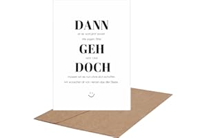 CL&MH Lustige Abschiedskarte für Kollegen, Abschiedsgeschenk Kollegen, Geschenk zum Jobwechsel, Ruhestandskarte, Rentenkarte nach Wahl inklusive Umschlag