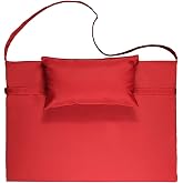 BYSAY PORTABLE FOLDING BAG SUN LOUNGER CUSHION, PADDED CUSHION (RED)