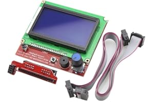 AOICRIE LCD 12864 Graphic Smart Display Controller Board mit Adapter und Kabel für 3D Drucker Ramps 1.4 RepRap 3D Drucker Mendel Prusa