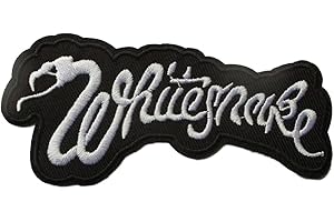 hotrodspirit – Parche termoadhesivo del grupo Whitesnake negro y blanco 11,5 x 5 cm